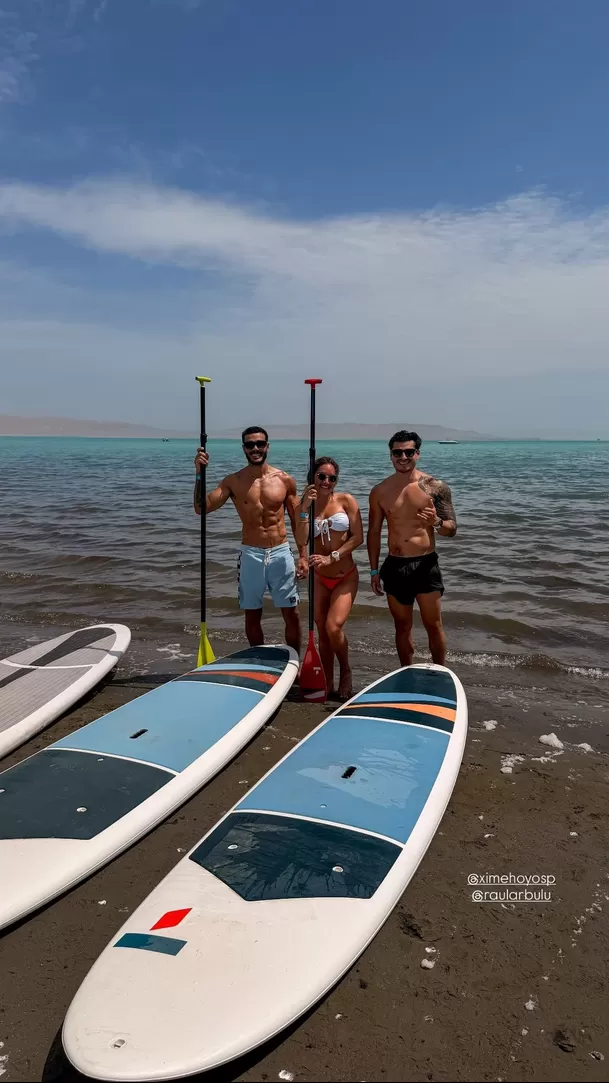 El fin de semana de Mario Irivarren con Ximena Hoyos y su amigo Ra�l Arbul� en Paracas / Instagram