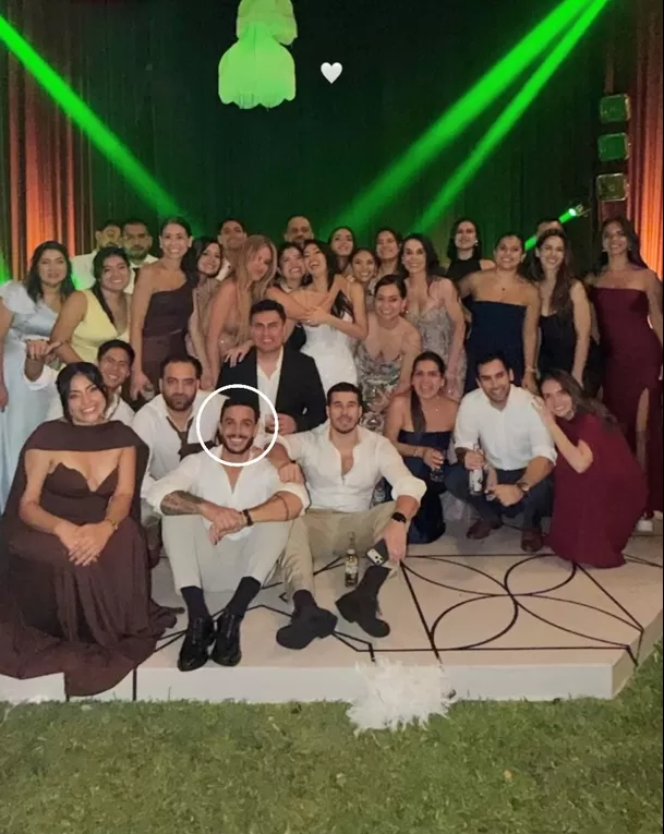 Mario Irivarren coincidió con Onelia Molina y Kevin Díaz en boda / IG: almendracacho Mario Irivarren coincidió con Onelia Molina y Kevin Díaz en boda / IG: almendracacho