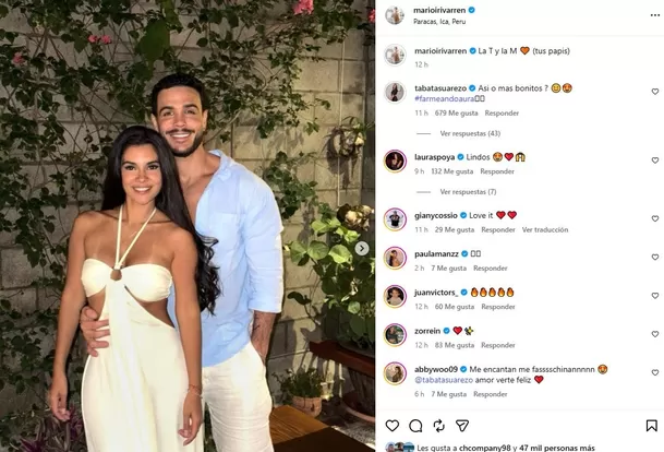Mario Irivarren hace oficial su relación con Tabata Suárez / IG: @marioirivarren