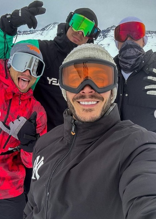 Competidores de 'Esto es Guerra' viajaron a esquiar a Chile/Foto: Instagram 