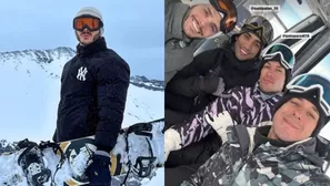 Mario Irivarren tuvo terrible experiencia caminando sobre la nieve en zapatillas/Fotos y video: Instagram