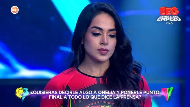 Mario Irivarren pidió perdón a Onelia Molina en Esto es Guerra. Fuente: AméricaTV