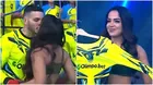 Mario Irivarren recibió con tremendo beso a Onelia Molina en los guerreros