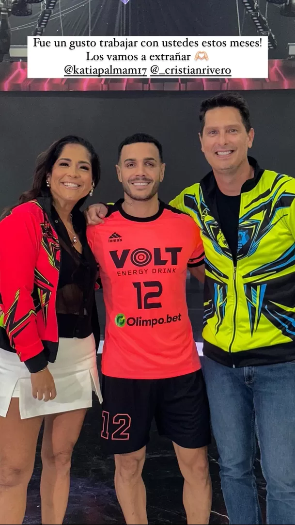 La despedida de Mario Irivarren a Cristian Rivero y Katia Palma / Instagram La despedida de Mario Irivarren a Cristian Rivero y Katia Palma / Instagram