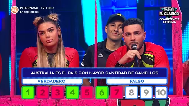 Flor Ortola y Mario Irivarren discutieron en plena competencia. Fuente: AméricaTV