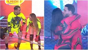 Mario y Onelia se dieron tremendo beso tras vencer a Diego Chávarri. Fuente: AméricaTV