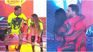 Mario y Onelia se dieron tremendo beso tras vencer a Diego Chávarri. Fuente: AméricaTV