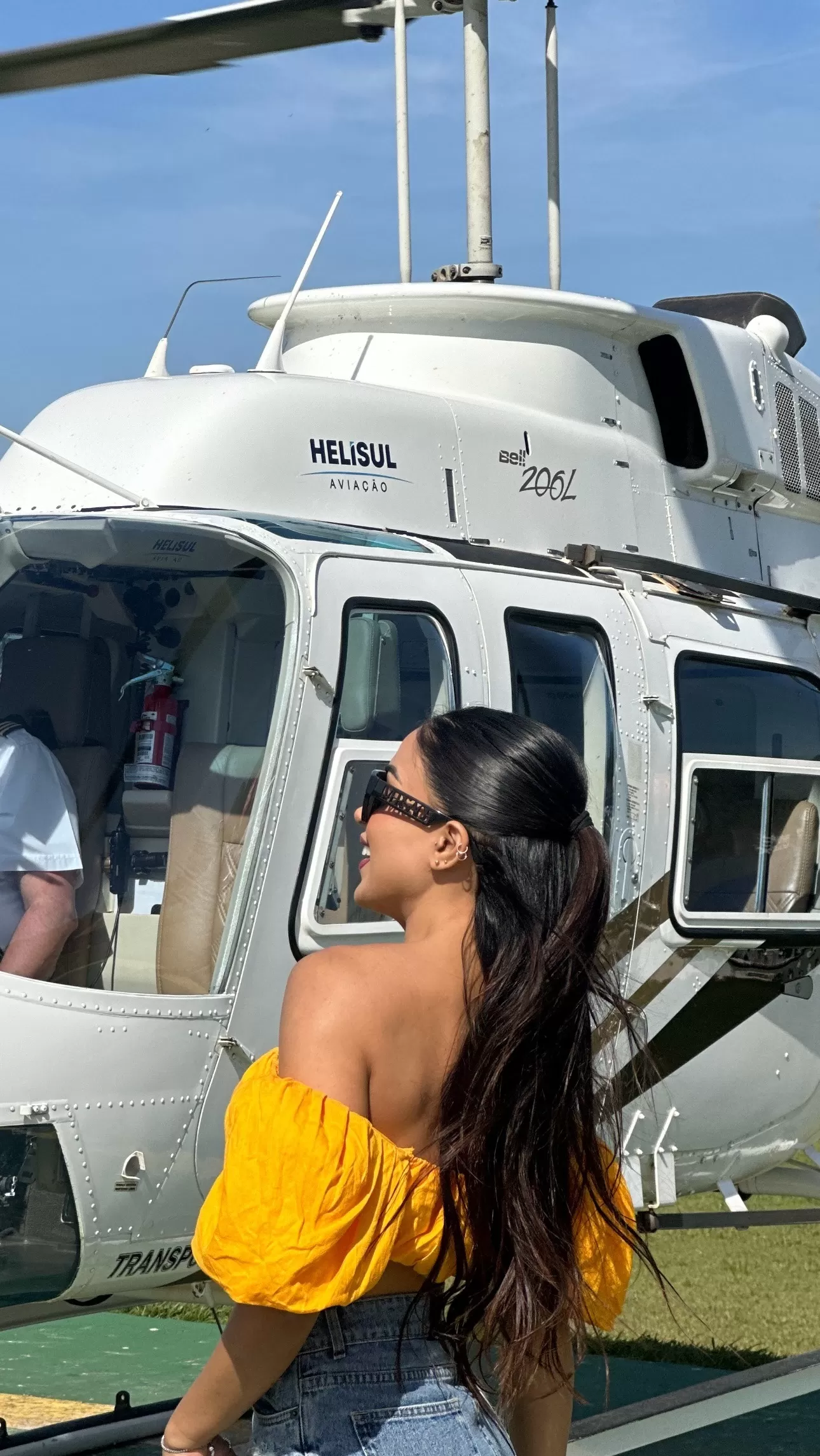 Mario Irivarren y Onelia Molina recorrieron Cataratas de Iguazú en helicóptero/Foto: Instagram