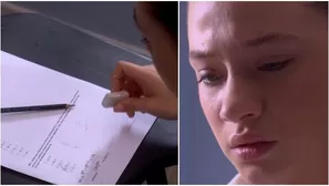 Maripaz borró respuestas de su examen de admisión para no ingresar a la universidad. Fuente: AméricaTV