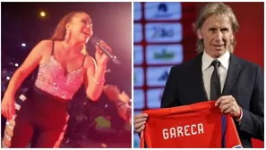 Marisol recordó a Ricardo Gareca en su concierto. Fuente: TiktTok/AFP