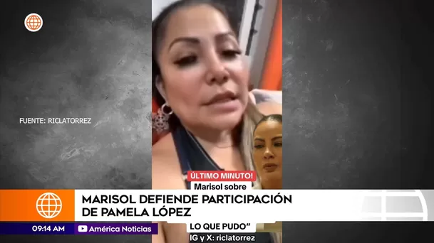 Marisol defendió a Pamela López por las críticas en su videoclip 'Dile que no' / Ric La Torre