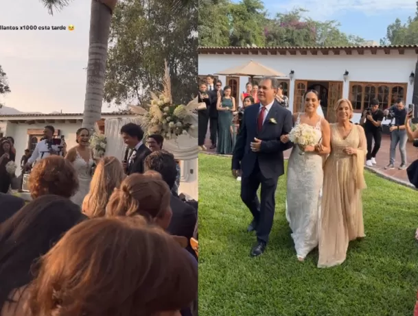Matrimonio fue registrado por los invitados | Instagram Matrimonio fue registrado por los invitados | Instagram