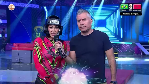 Mathías Brivio enfrentó a Katia Palma por Melissa Loza / AméricaTV Mathías Brivio enfrentó a Katia Palma por Melissa Loza / AméricaTV