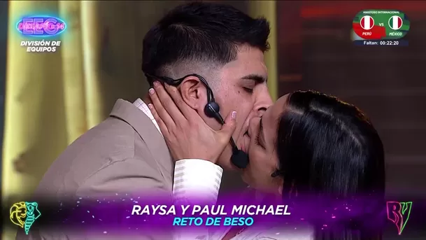 Raysa Ortiz y Paul Michael se dieron apasionado beso / AméricaTV Raysa Ortiz y Paul Michael se dieron apasionado beso / AméricaTV