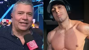 El conductor de 'Esto es Guerra' compartió su reencuentro con Hugo García y le entregó un tierno obsequio para el pequeño Koa, el primer hijo del exchico reality Foto: EEG / Instagram @hugogarcia