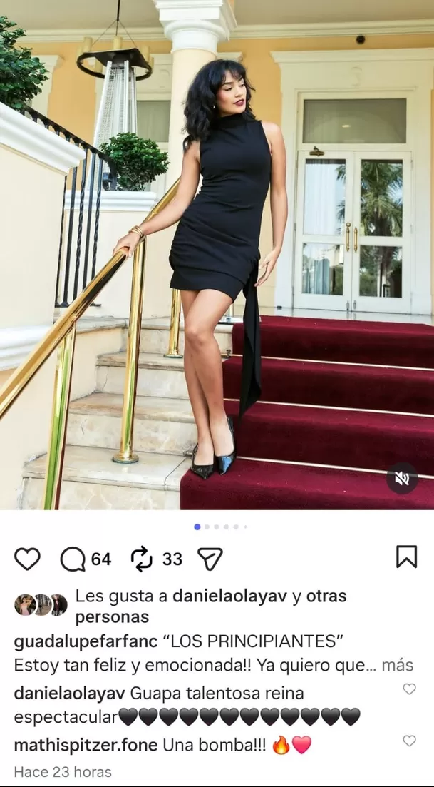 Mathias Spitzer cae rendido ante la belleza de Guadalupe Farfán / Instagram: Guadalupe Farfán