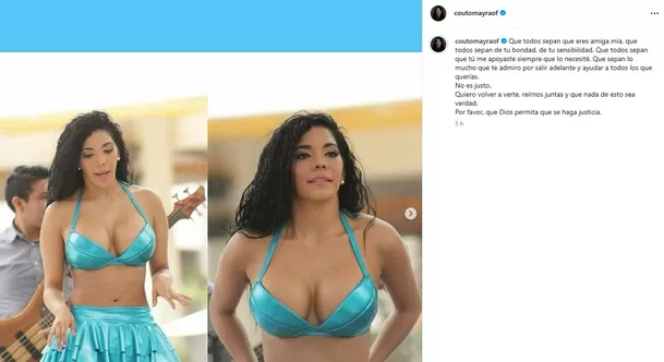 Mayra Couto se despide de su gran amiga y exige justicia / IG: @coutomayraof Mayra Couto se despide de su gran amiga y exige justicia / IG: @coutomayraof