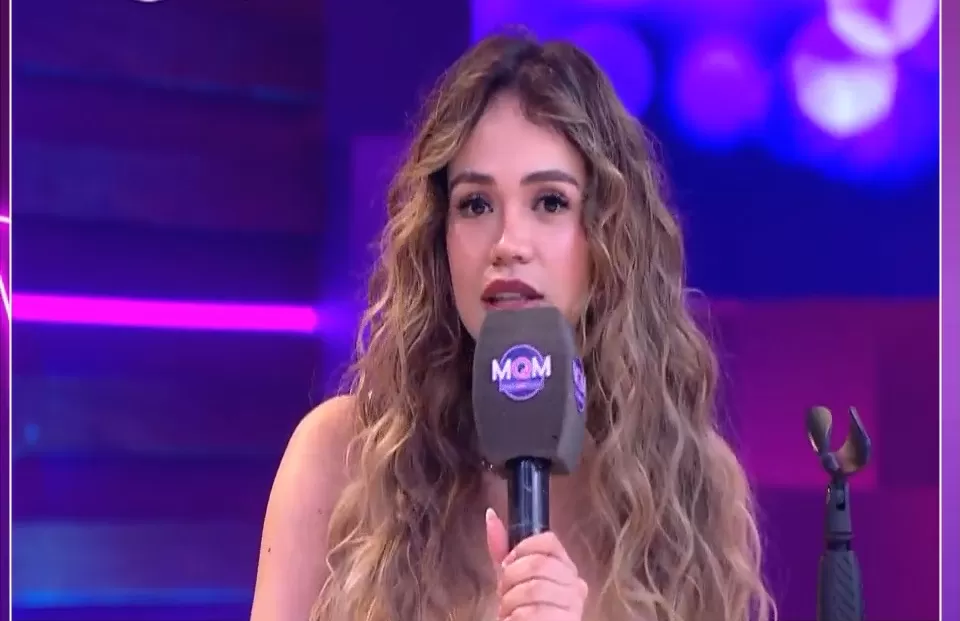 Mayra Goñi aseguró que cuando grabó la novela VBQ Leslie Shaw les pidió a ella y Flavia Laos que la apoyen publicando sus canciones y luego dejó de hablarles /Foto: Mande Quien  Mande