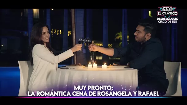 La romántica cena e Rosángela Espinoza y Rafael Cardozo. Fuente: AméricaTV