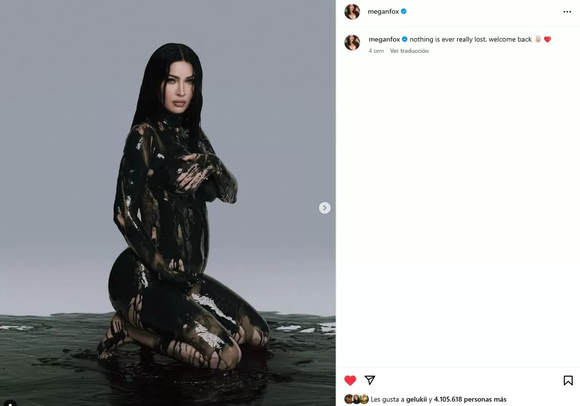 En noviembre, Megan Fox anunció su embarazo, fruto de su romance con Machine Gun Kelly / Instagram En noviembre, Megan Fox anunció su embarazo, fruto de su romance con Machine Gun Kelly / Instagram