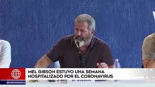 El actor Mel Gibson fue ingresado durante una semana en un hospital de Los Ángeles 