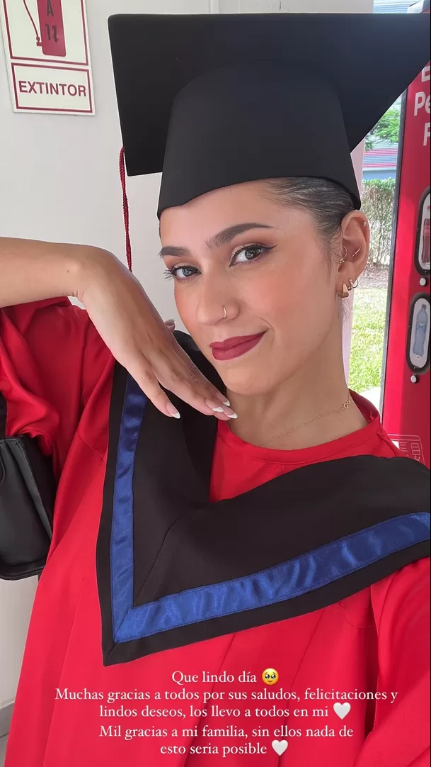 Gianella Marquina se graduó de la universidad / Instagram