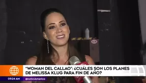 Melissa Klug recibirá el 2019 en compañía de Ítalo Valcárcel (Foto: Captura América TV)