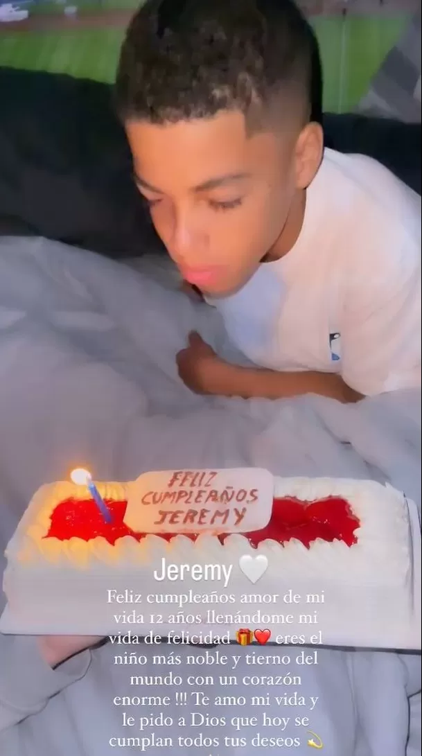 Melissa Klug y su emotivo mensaje por el cumpleaños de su hijo Jeremy / Instagram