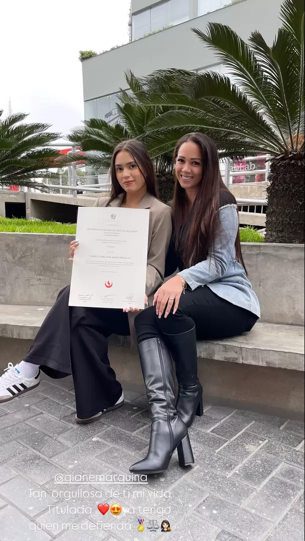 Melissa Klug celebró titulación de su hija Gianella Marquina/Foto: Instagram