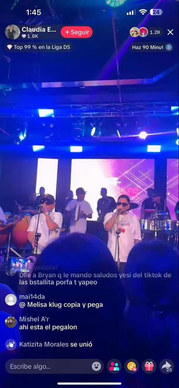 Melissa Klug pidió la detención de Bryan Torres y expresó su molestia porque el cantante continúa con sus presentaciones musicales. Foto: TikTok 