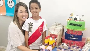 Melissa Klug y Jeremy Farfán, su hijo menor (Foto: IG Melissa Klug)