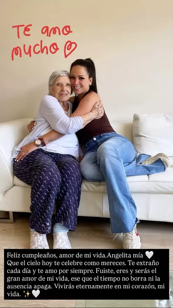 Melissa Klug recuerda a su abuela Angelita este 7 de enero por su cumpleaños / Instagram