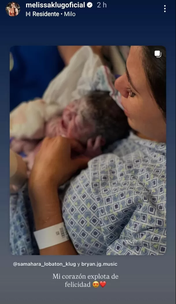 Melissa Klug emocionada por la llegada del tercer hijo de Samahara Lobatón y su primer nieto hombre / Instagram