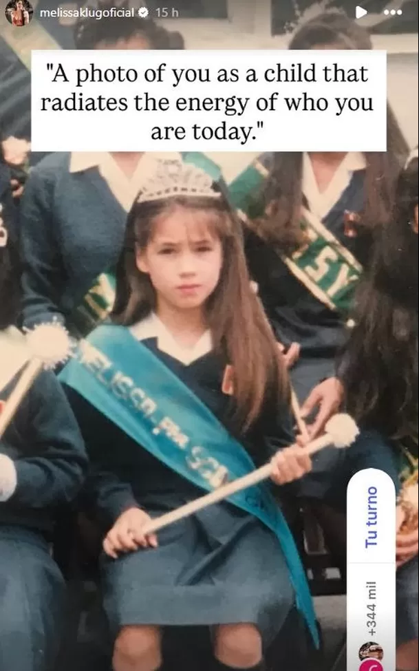 La etapa escolar de Melissa Klug en redes sociales / Instagram