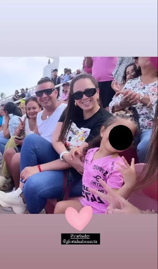 Melissa Klug se lució feliz al lado de su nieta Xianna en el estadio / Instagram