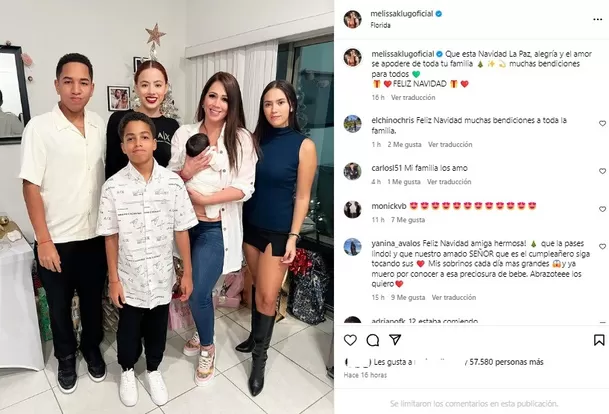 Melissa Klug celebró Navidad en Estados Unidos junto a sus hijos. Fuente: Instagram Melissa Klug celebró Navidad en Estados Unidos junto a sus hijos. Fuente: Instagram