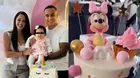 Melissa Klug y Jesús Barco celebraron los nueve meses de su hija