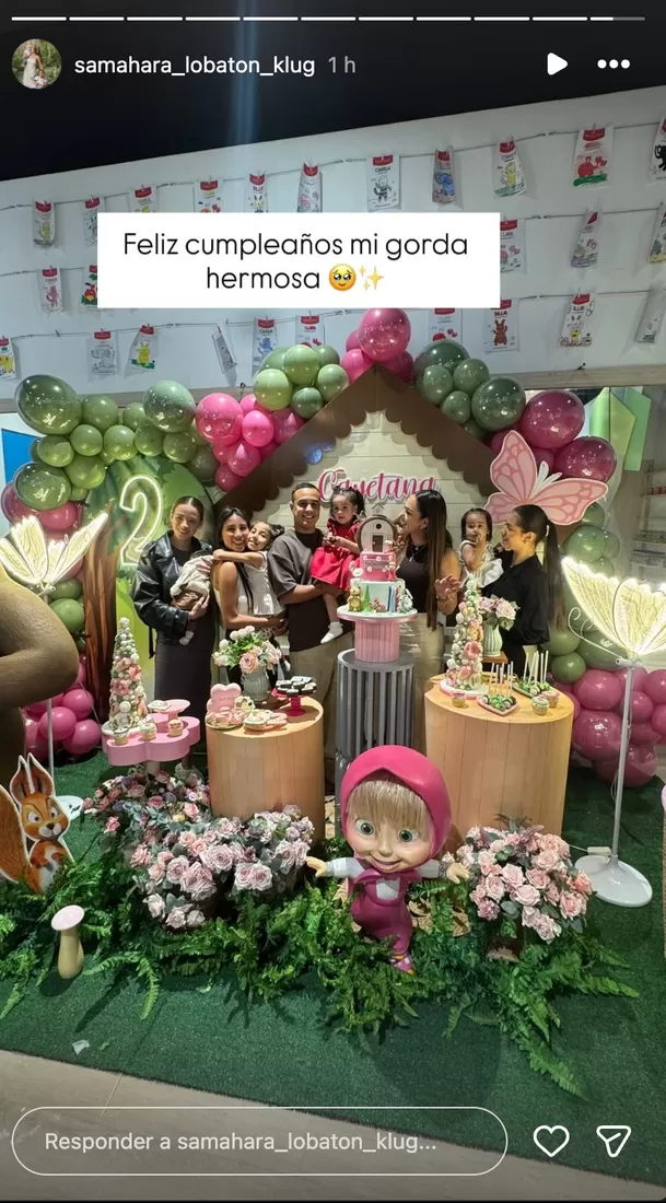 Samahara Lobatón delatón reencuentro de Barco y Melissa Klug. Foto: Instagram Samahara Lobatón delatón reencuentro de Barco y Melissa Klug. Foto: Instagram