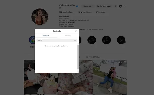 Melissa Klug continúa firme en su decisión de marcar distancia de Jesús Barco/Foto: Instagram