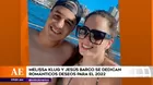 Melissa Klug y Jesús Barco se dedican románticos deseos para el 2022