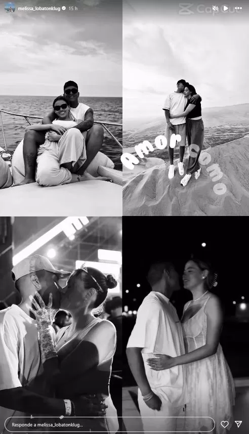 Melissa Lobatón compartió inéditas fotografías junto a su novio. Fuente: Instagram Melissa Lobatón compartió inéditas fotografías junto a su novio. Fuente: Instagram