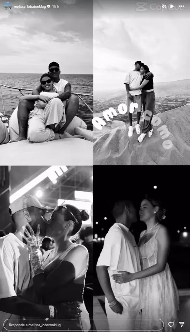 Melissa Lobatón compartió inéditas fotografías junto a su novio. Fuente: Instagram