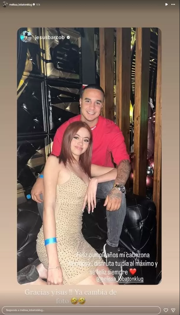 Melissa Lobatón hizo "reclamo" a Jesús Barco tras saludo de cumpleaños / Instagram Melissa Lobatón hizo "reclamo" a Jesús Barco tras saludo de cumpleaños / Instagram