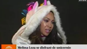 Melissa Loza se disfrazó de unicornio durante la presentación en ‘Esto es guerra’