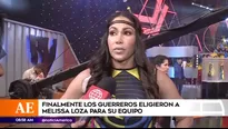 Melissa Loza sufrió desplante de los 'guerreros' y producción (Foto: Captura América TV)