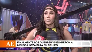 Melissa Loza sufrió desplante de los 'guerreros' y producción (Foto: Captura América TV)