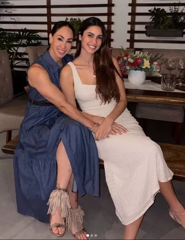 Flavia Ramos y Roberto Martínez aprovecharon la visita del exdeportista a la capital para compartir un momento juntos.