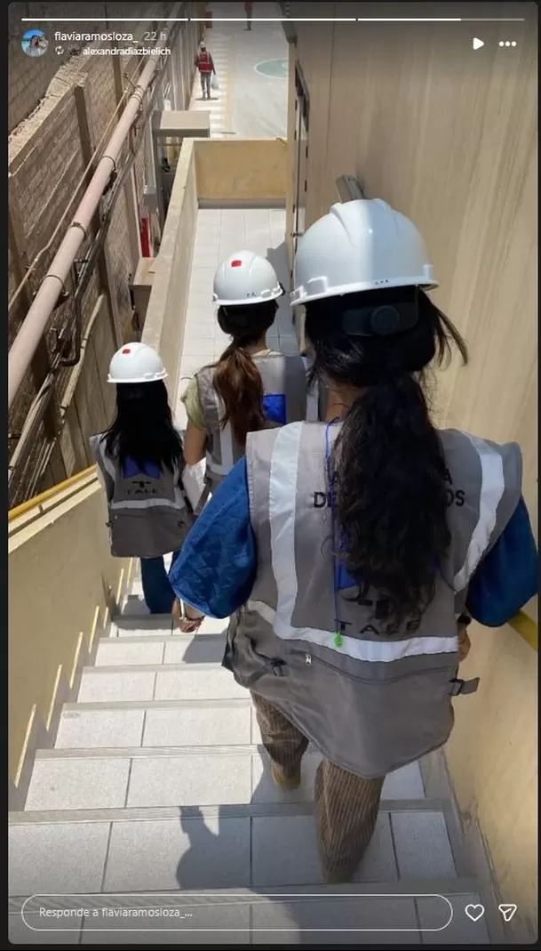 Flavia Ramos Loza, hija de Melissa Loza, compartió con sus seguidores un vistazo poco común: su jornada profesional como arquitecta. Foto: Instagram 