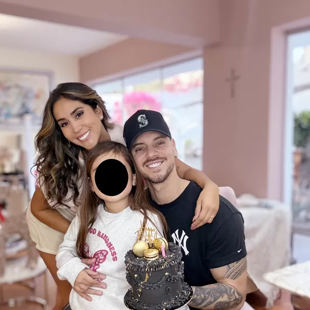 Melissa Paredes y su hija Mía Cubs sorprendieron a Anthony Aranda por su cumpleaños/Foto: Instagram