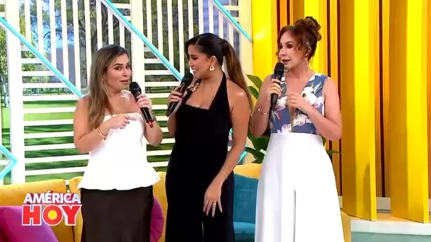 Melissa Paredes regresó una vez más a 'América Hoy' como panelista invitada. Foto: América TV